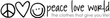 Peace Love World logo