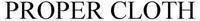 Proper Cloth logo