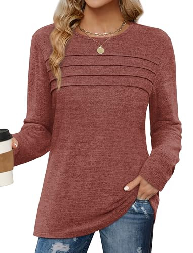 WIHOLL Long Sleeve Tunic Tops