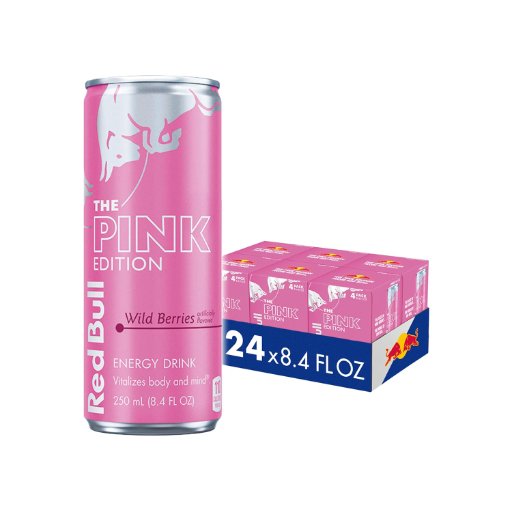 24-Pack Red Bull Energy Drink (Pink Edition)