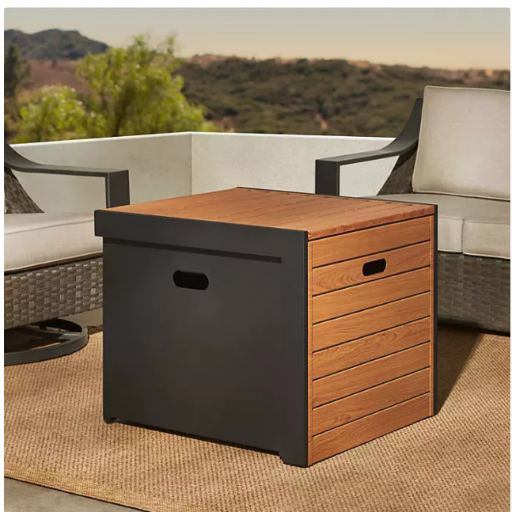31-inch Firepit Table with Sliding Tabletop