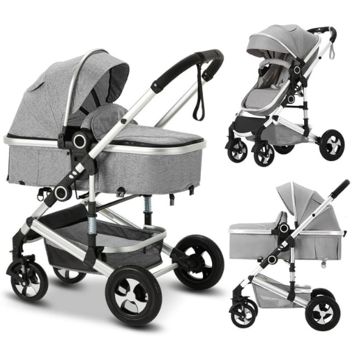 AILEEKISS 3-in-1 Convertible Baby Stroller