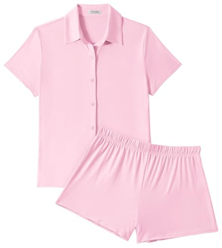 Short Sleeve Button Up Pjs