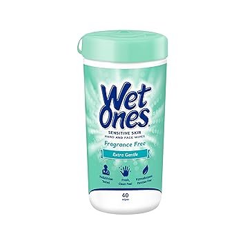 Wet Ones Hand and Face Wipes 40-Count
