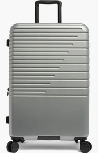 Calpak Linly 24-inch Medium Check Bagged Polycarbonate Suitcase