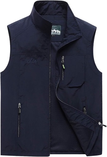 Hixiaohe Men's Casual Lightweight Outdoor Vest