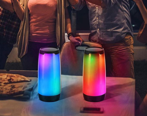 LED Bluetooth Speaker with 360-Degree Light Show
