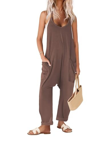 Ekouaer Women's Sleeveless Jumpsuit