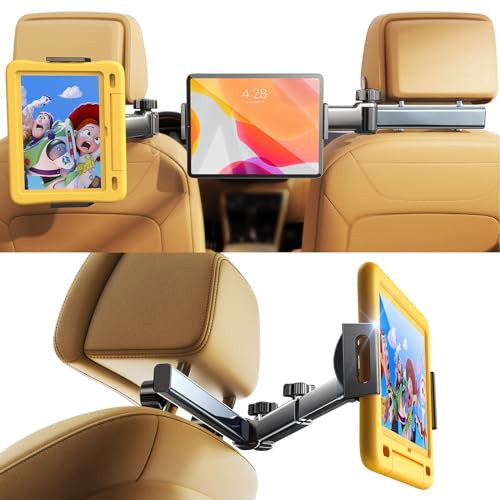 Lisen 3-in-1 iPad Tablet Holder Car Mount for Headrest