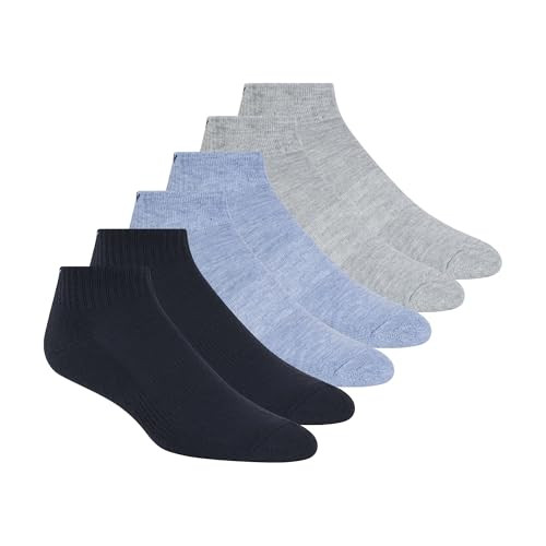 DKNY Men's Sport Cushion Quarter Crew Socks 6-Pack