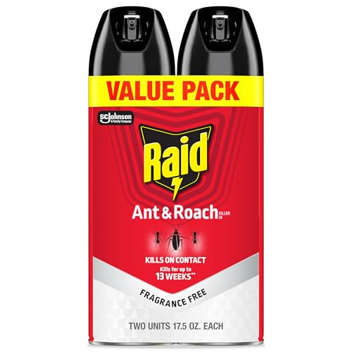 Raid Ant & Roach Killer Spray 2-Pack, 17.5 Oz.