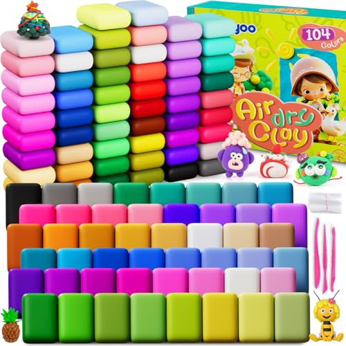 Air Dry Clay for Kids W/104 Colors