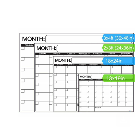 Dry-Erase Wall Calendar