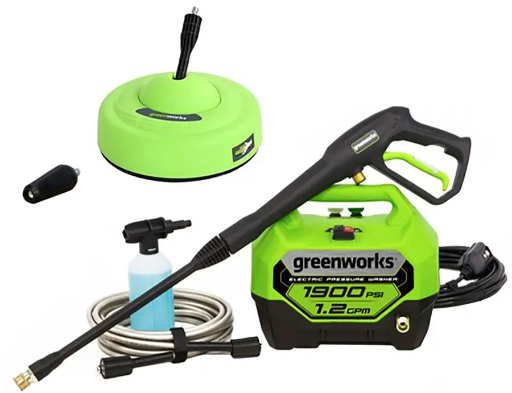 Greenworks Electric Pressure Washer and Surface Washer Kit