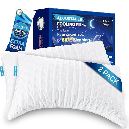 Cooling Shredded Memory Side Sleeper Pillow - 2 pack