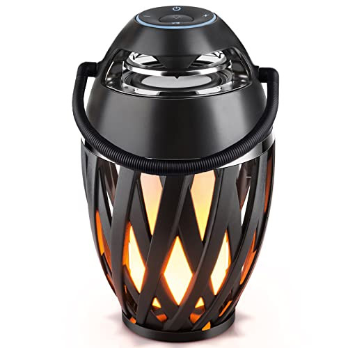 Flame Bluetooth Speakers with LED Table Lamp
