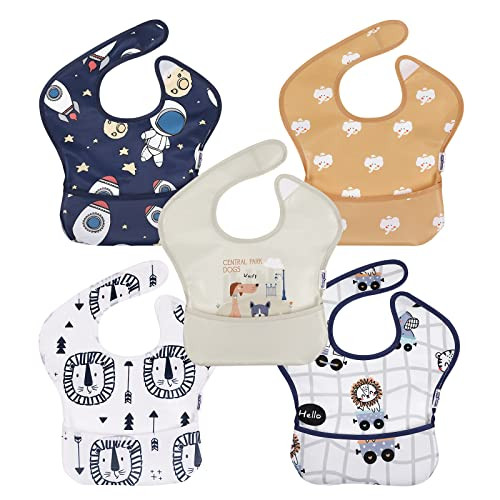 Soarwg Kids Baby Bibs--5 Pack