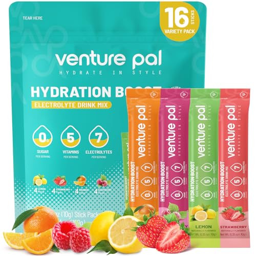 Venture Pal Sugar Free Electrolyte Powder Packets 16 Count