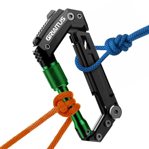 GIRIAITUS 8-in-1 Carabiner Multitool (Green) Deal