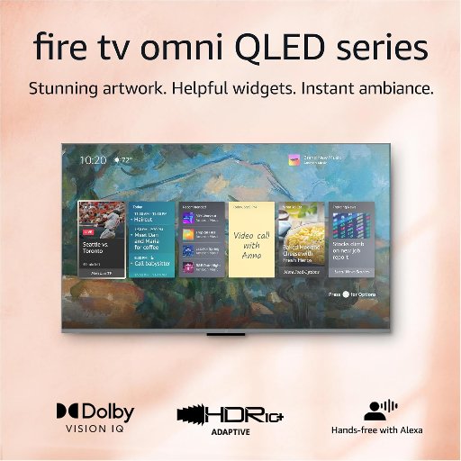 Amazon Fire TV 75" Omni QLED Series 4K UHD Smart TV