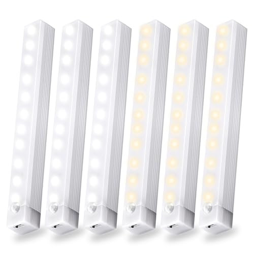 6 Pack Motion Sensor Under Cabinet Light