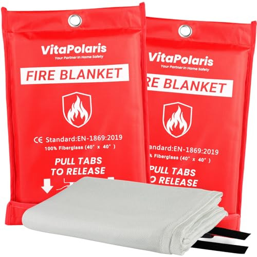 2-Pack Heavy Duty Fire Blanket