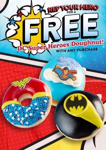 Krispy Kreme New Heroes Doughnut Coupon