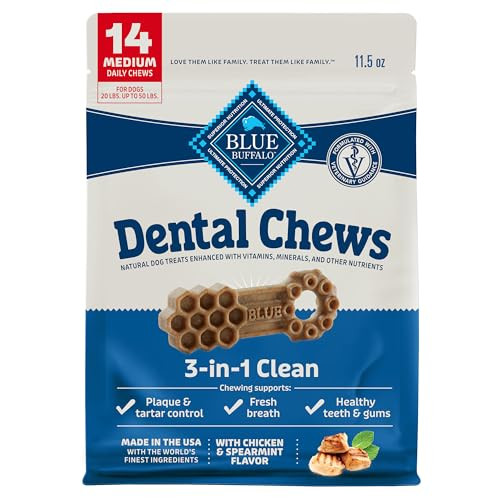 Blue Buffalo Dental Chews for Large Dogs - 14 ct