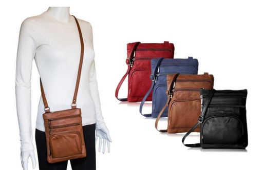 Genuine Leather Super Soft Extra Large Crossbody Bags