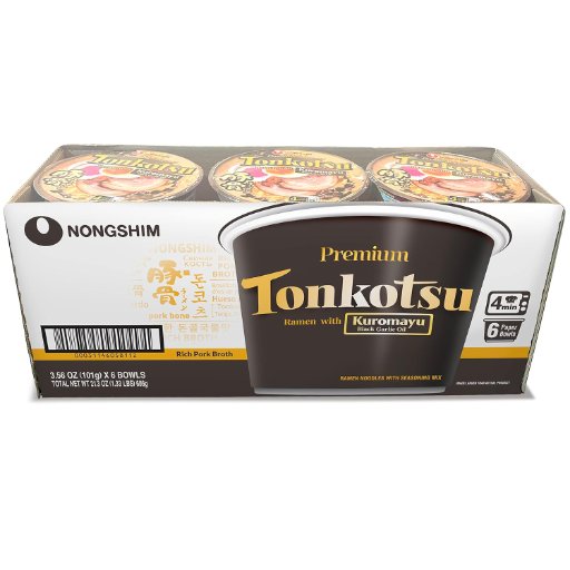 Nongshim Premium Tonkotsu Ramen Noodle Soup 6-Pack