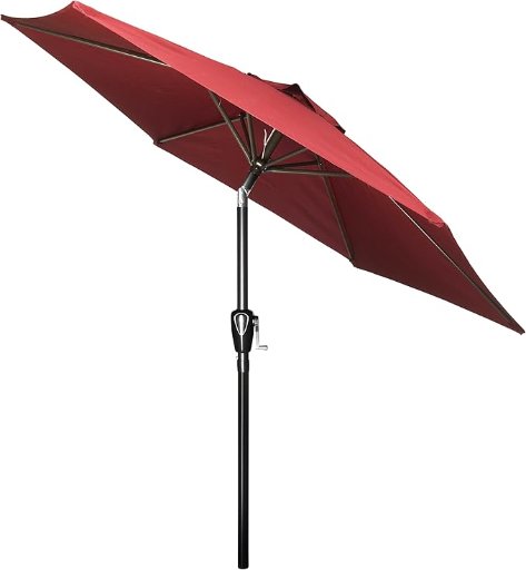 Simple Deluxe 7.5' Patio Umbrella (Red)