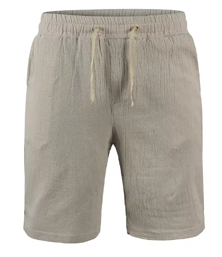 KB Men's Cotton Linen Shorts Pants