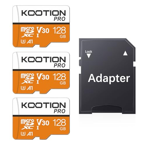 KOOTION 128GB Micro SD Card 3 Pack