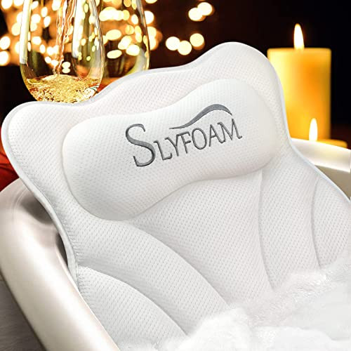 Slyfoam Bath Pillow W/Suction Cups