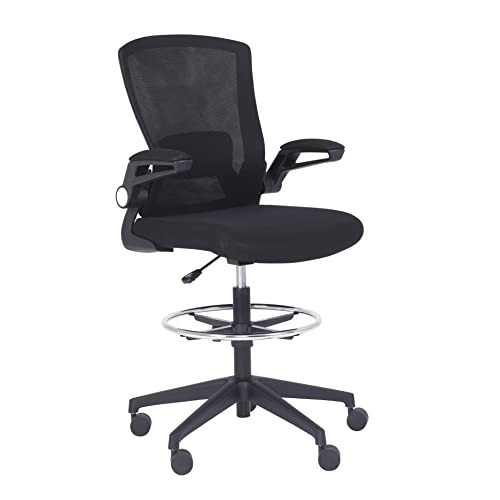 Amazon Basics Mid-Back Mesh Office Drafting Chair Stool
