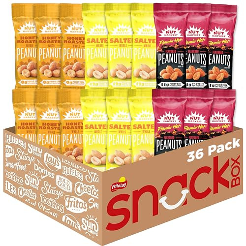 Nut Harvest Peanuts 3 Flavor Variety Pack