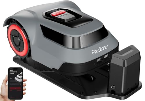 Redkey MGC1000 Robot Lawn Mower with 590ft Boundary Wires for 0.25 Acre