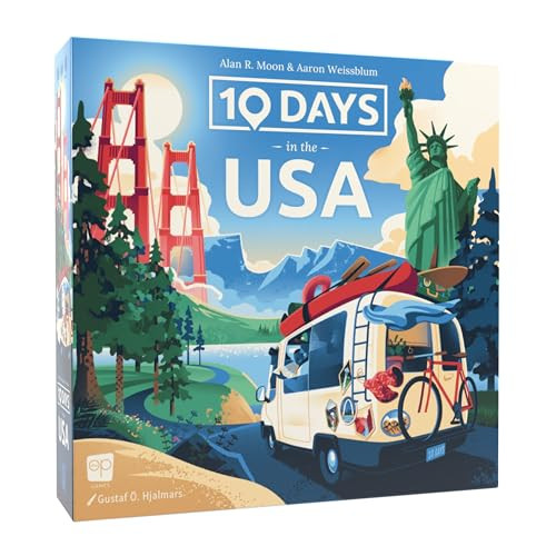 10 Days in The USA Family Road Trip Board Game