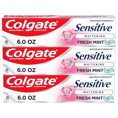 Colgate Maximum Strength Whitening Toothpaste for Sensitive Teeth (3-Pack)