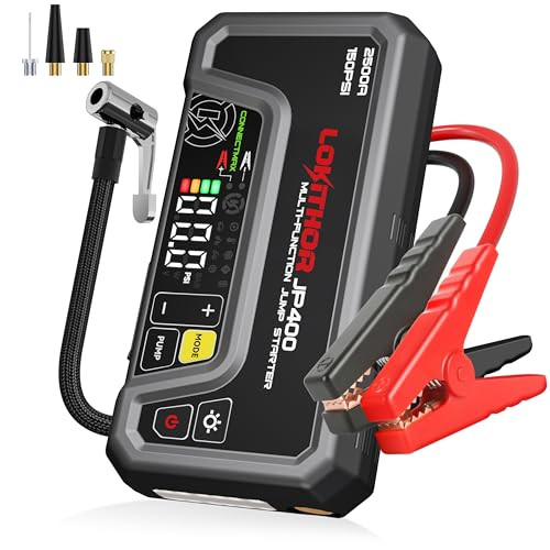 LOKITHOR JP400 Jump Starter with Air Compressor