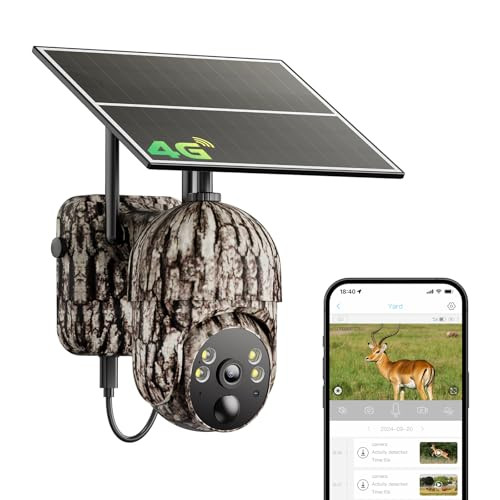4G LTE Cellular Trail Camera with Solar Power