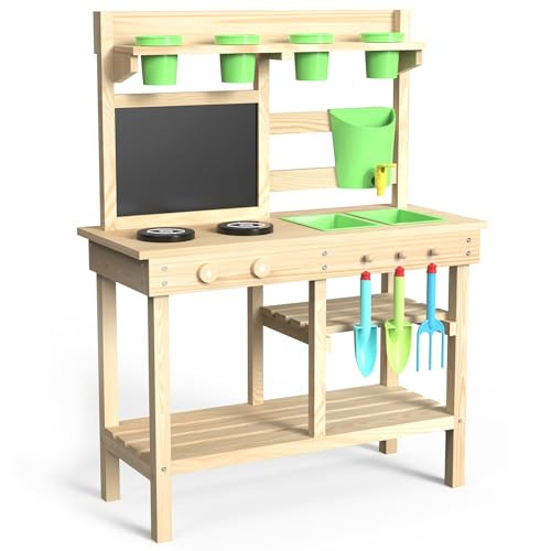 Wood Outdoor Play Kitchen  