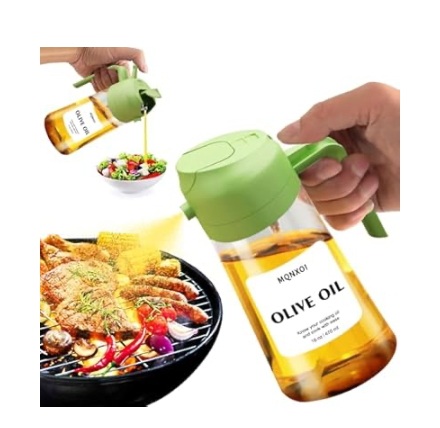 2 in 1 Glass Oil Sprayer & Dispenser
