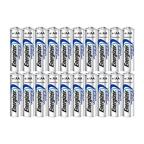 Energizer Ultimate Lithium AA Size Batteries - 20 Pack