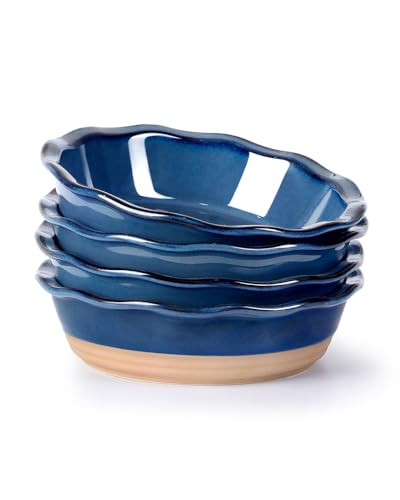 Nutriups Ceramic Round Baking Dishes, Set of 4