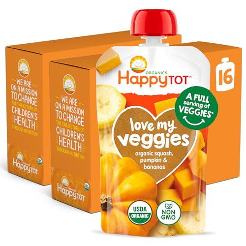 Happy Tot Organics Stage 4 Love My Veggies, 16 Count