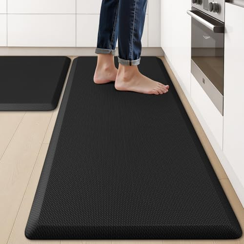 KitchenClouds 2PCS Anti-Fatigue Kitchen Mats