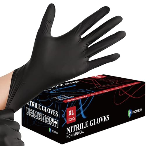 100% Nitrile Gloves - 100 Pcs