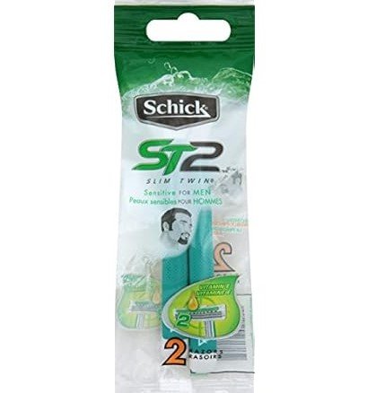 Schick Slim Twin Men Sensitive Razors, 2 Count