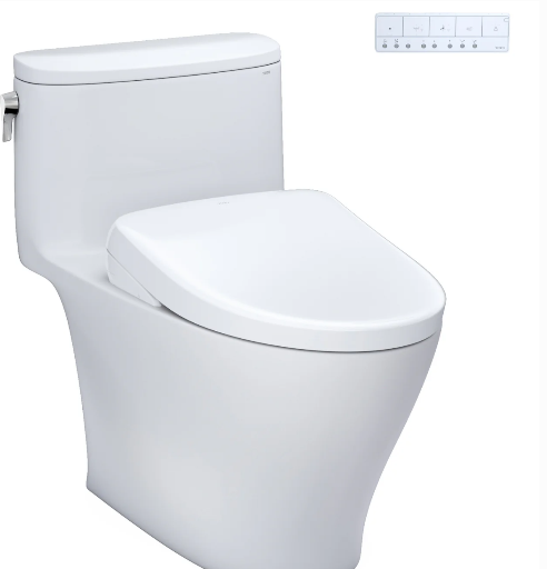 TOTO Nexus 1G Auto-Flush Toilet and S7A Washlet Bidet Seat